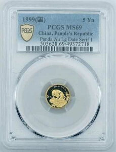 1999�N �� 5�� ���� 1/20�I���X �S�[���h�p���_ - LD�Z���t1 ? TOP POP ? PCGS MS69 POP 22