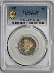 1883�N ���o�e�B 5�Z���g V�j�b�P�� PCGS PR 66 �Z���g �v���[�t
