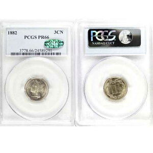 1882�N ���o�e�B�w�b�h 3�Z���g�j�b�P�� PCGS PR66 CAC