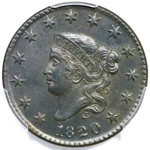 1820 N-15 R2 PCGS UNC �ڍׁu�X���[���f�C�g�v�}�g�����w�b�h���[�W�Z���g�R�C�� 1�Z���g
