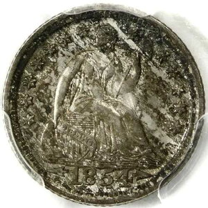 ??????????????PCGS MS63 1854 O W/ARROWS SEATED LIBERTY HALF DIME