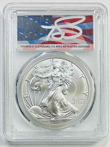 2017-(P) 1�h�� �V���o�[�C�[�O�� PCGS MS70 �t�B���f���t�B�A�E�t�@�[�X�g�X�g���C�N�E�X�g���C�N�E�A�b�g�E�N���[�u�����h�E�t���b�O