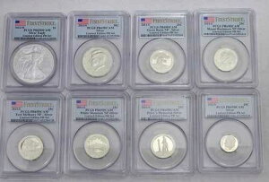 PCGS 2013-W/S �t���b�O���x�� �t�@�[�X�g�X�g���C�N ���~�e�b�h�G�f�B�V���� PR �Z�b�g-8 �V���o�[ PR69 DCAM