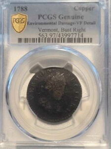 1788�N �o�[�����g�������� �E PCGS ���K�i - VF �ڍ�