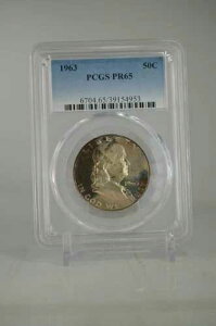 PR65 1963 PCGS�O���[�h �t�����N���� �n�[�t�_���[ �v���[�t �����X�^�[�g�[�� �����ʃR�C��