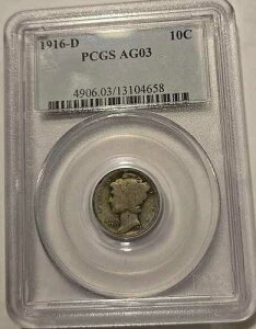 1916-D �}�[�L�����[�_�C�� PCGS AG03