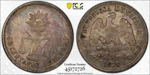 ���L�V�R 1876/5 DoM 50�Z���^�[�{ PCGS AU58