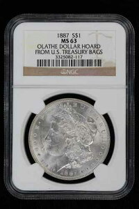 1887�N�����K���E�_���[ NGC MS-63 �I���C�T�E�_���[ �č������ȃo�b�O386G���