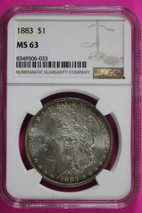 1883 P MS 63 ���o�e�B �����K�� �V���o�[ �_���[ NGC �F�� �O���[�f�B���O�ς� �{�� 683