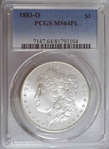 1883-O ���[�K�� PCGS MS64PL�A�z���C�g�A���H�E�K�Ȃ��A�킸��831 POP 246��