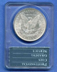 1886�N P PCGS MS64 �����K���V���o�[ 1�h�� �č������ǔ��s �R�C�� �u���X�g�z���C�g ���A ���g���[