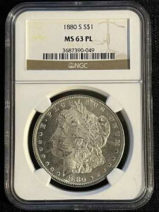 1880-S MS63 PL NGC �����K�� �V���o�[�h�� �������؂₩�� 3687390-049