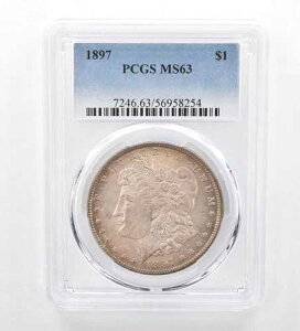 1897�N �����K����� MS63 PCGS �������g�[�� *7462