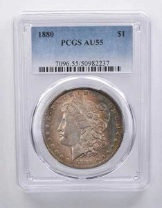 1880�N �����K����� AU55 PCGS �y���t�F�����g�[�� *7197
