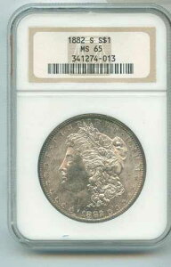 1882�N S �����K���E�_���[ NGC MS65 ��� - RK518