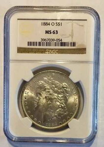 1884-O ���[�K�� �V���o�[ �h�� ~ NGC MS 63 �������P���̃R�C��!
