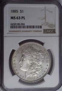 1885�N�� ���[�K�� MS63PL NGC �t�H�g�r�W�����t���A490 �|�b�v��� 896 �����A���邭�P��