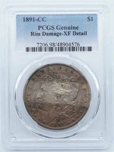 1891�N CC ���[�K�� �V���o�[ �_���[ $1 PCGS ���������_���[�W XF �ڍ� - U264