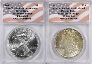 1921-2021 �����K����ASE ANACS ���X�g�C���[�I�u�f�U�C�� 2���Z�b�g BU USA �������x��