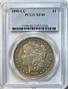 1890-CC �����K����� 1�h�� ? PCGS XF40 ? �J�[�\���V�e�B CC - �d�v�ȃI�[���h�E�F�X�g�R�C��