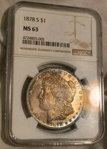 1878�N S �����K����� MS63 NGC �����X�^�[�g�[��