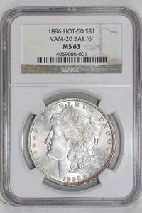 1896 VAM-20 BAR 6 HOT 50 �����K���E�_���[ NGC MS63