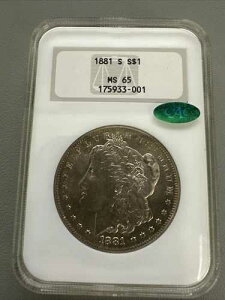 1881-S ���[�K���E�_���[ NGC MS65 CAC �I�[���h�E�t�@�b�e�B�E�z���_�[�I�����X�^�[�R�C���I