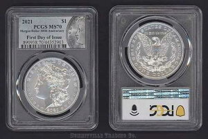 2021�N P �����K�� �V���o�[ �h�� PCGS MS70 �u���[���x�� ���s���� ��