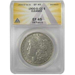 1900 O/CC �����K���E�_���[ EF 45 �ڍ� ANACS �V���o�[ 1�h���R�C�� SKU:I20413