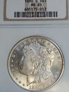 1880�N S.MORGAN DOLLAR.M.S.65.NICE ?? ?? ?? ���˗�������