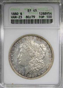 1880�N�����K���E�_���[ ANACS XF45 TOP 100 VAM-23 80/79 �\�[�v�{�b�N�X�z���_�[