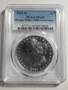 2021-P �����K�� �_���[ PCGS MS69 100���N�L�O Pl �v���[�t ���C�N�A���ɂ��ꂢ�B