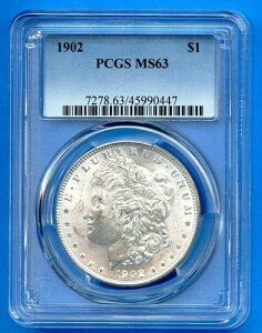 1902 P PCGS MS63 �����K����� 1�h�� �č������ǔ��s �R�C�� 1902-P MS-63 �u���X�g�z���C�g
