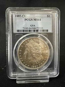 1880-CC $1 ���[�K����� PCGS MS64 - �t���X�e�B �u���X�g �z���C�g �W�F��!