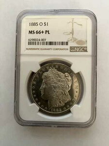 1885 o ���[�K�� �V���o�[ �_���[ / NGC 66+ PL�B2 ���� 1 ���̂� 3 �������ABV ��� 300 �h���Ⴂ�B