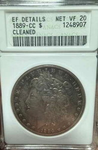 1889-CC 1�h�������K����� ANACS �\�[�v�{�b�N�X EF �ڍ� Xf �N���[�j���O�ς� �g�[��