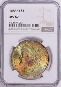 1883 O �����K���E�_���[ NGC MS67 ���C���{�[�g�[�� �����X�^�[ �e�L�X�^�C�� �L�����o�X �o�b�O �g�[�j���O
