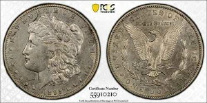 1895-S ���[�K����� $1 PCGS XF �f�B�e�[���X�N���b�` #0210