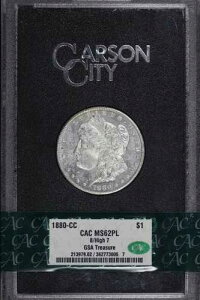 1880-CC GSA 8/High 7 �����K���E�_���[ CACG MS-62 PL �I���W�i���{�b�N�X�ƃJ�[�h�t��