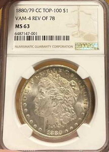 1880/79 CC �g�b�v100 Vam-4 Rev. 78 NGC MS63 �����K�����