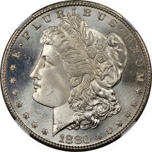 1880-S 1�h�������K���E�_���[ NGC MS67 - �����ȃu���X�g�z���C�g�Ɣh��Ȍ���̂�����