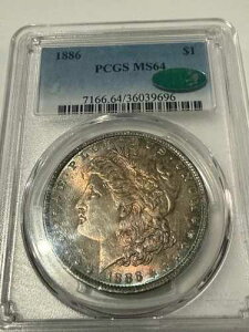 1886�N �����K����� PCGS MS64 �O���[�� CAC �������F�� #9696