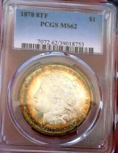 ���[�K�� �V���o�[�h�� 1878�N 8TF PCGS MS 62++ �����X�^�[ �G���N�g���b�N �l�I�� ���C���{�[