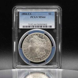 �č������K����� 1884 CC �J�[�\���V�e�B �l�o�_ MC64 PCGS ���o�e�B�R�C�� C6002