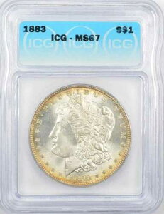 1883 �N ���[�K�� �V���o�[ �_���[ $1 - ICG MS67 - ���ɔ��������� / �F��!!