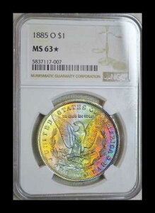 1885-O ���[�K����� NGC MS63�� **�����X�^�[�g�[���̗���!**