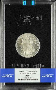 1880 8/7 CC TOP-100 $1 VAM-5 GSA HOARD NGC CERTIFIED MS64 ����COA�t��