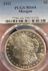 1921�N ���O���� ���A �X�[�p�[�u �W�F���v���[�t �t���X�g�f�o�C�X ���A�^�C�v PCGS 64+PQ