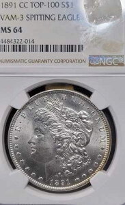 1891-CC �����K����� 1�h���ANGC MS 64 - TOP-100�AVAM-3�A�X�s�b�e�B���O�C�[�O��