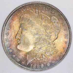 1889�N �����K����� * NGC MS-64 + CAC * �S�[�W���X�ȓd�����F